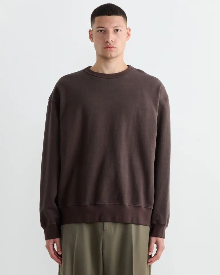 Dolphy Crew in 22oz French Terry Brown