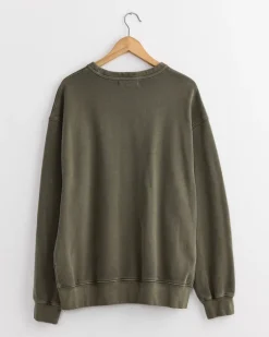 Dolphy Crew in 22oz French Terry Olive