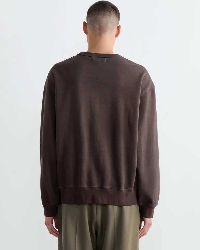 Dolphy Crew in 22oz French Terry Brown