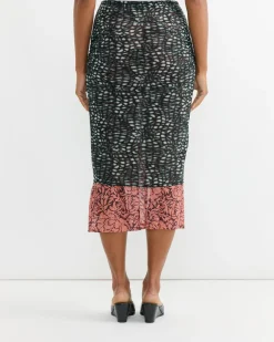 Double Layered Skirt in Malachite