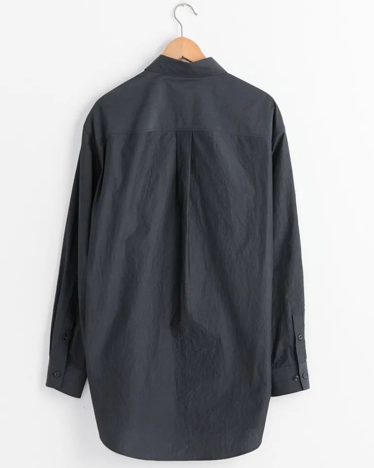 Double Pocket Shirt in Charcoal