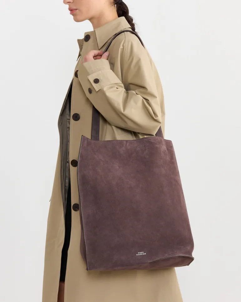 Doublet Type 2 Suede Bag in Conker