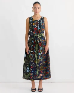 Dress in Print Z/Flower Mix Dark