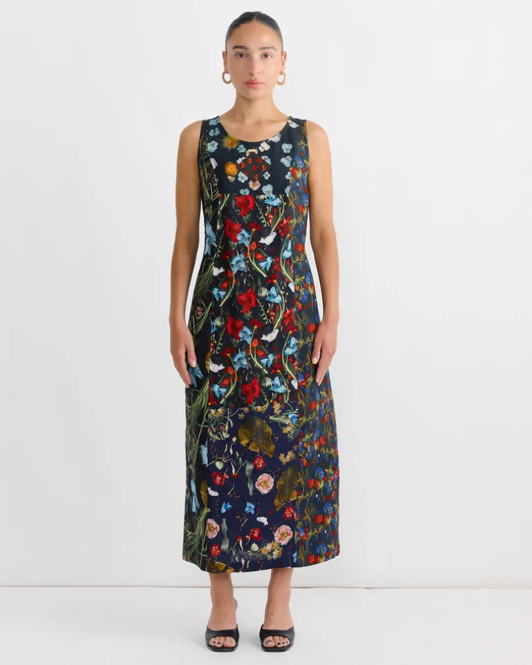 Dress in Print Z/Flower Mix Dark