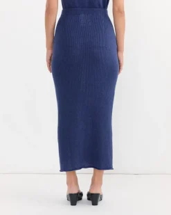 Drip Skirt in Mez Blue