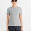 Dry Loop Terry Baby Tee in Heather Grey
