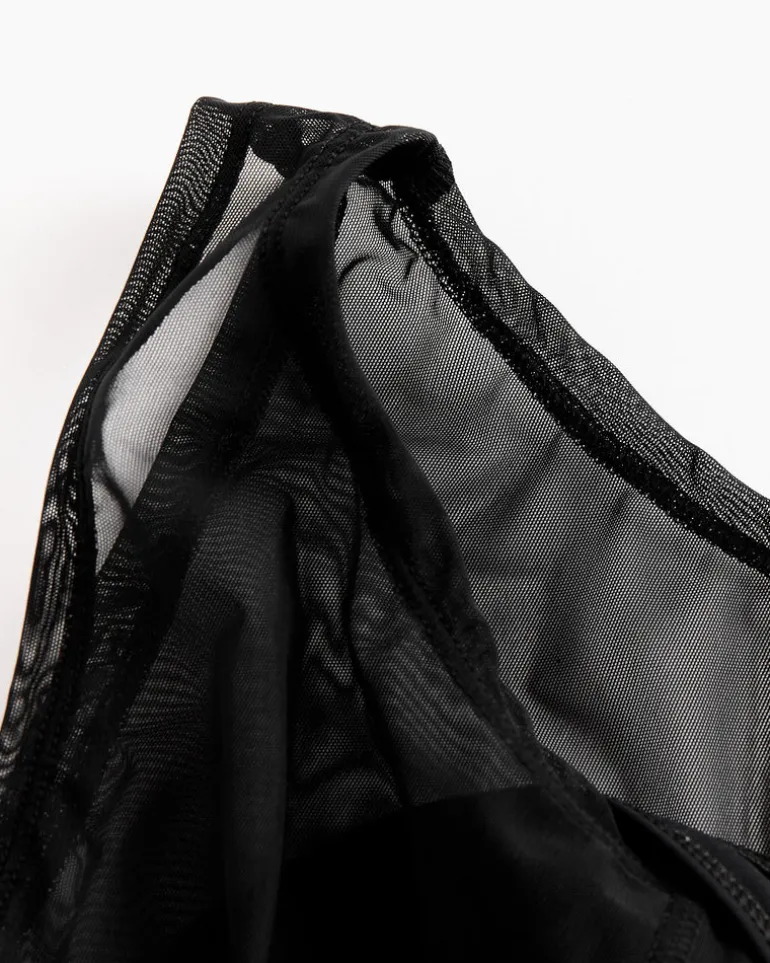 Dual Vanua Swimsuit in Net Black
