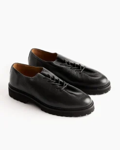 Edouard Lug Derbys in Grained Black