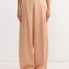 Elasticated Pants in Peach