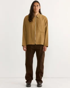 Enzo Shirt in Tropical Wool Desert