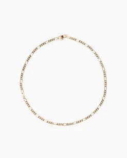 Figaro Chain in 14K Plated Brass