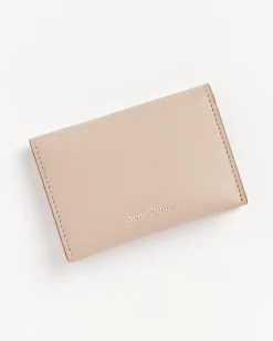 Folded Wallet in Taupe Beige