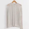 Formal Roundneck Top in Cloud Grey