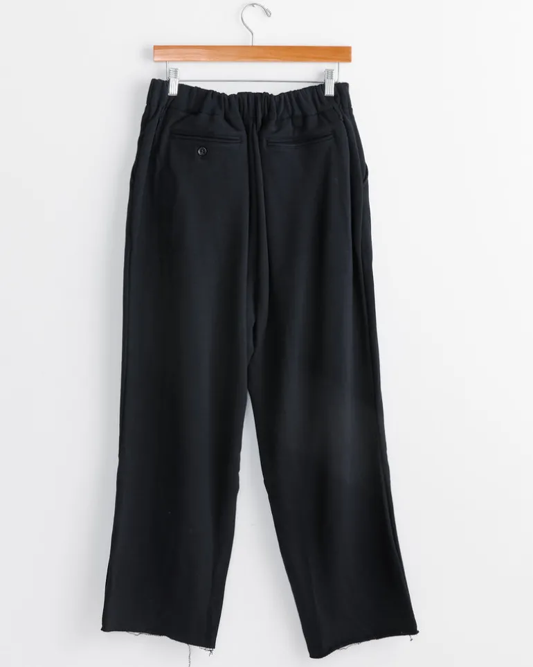 French Terry Baggy Trouser in Black