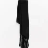 Fringe Scarf in Black