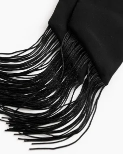 Fringe Scarf in Black