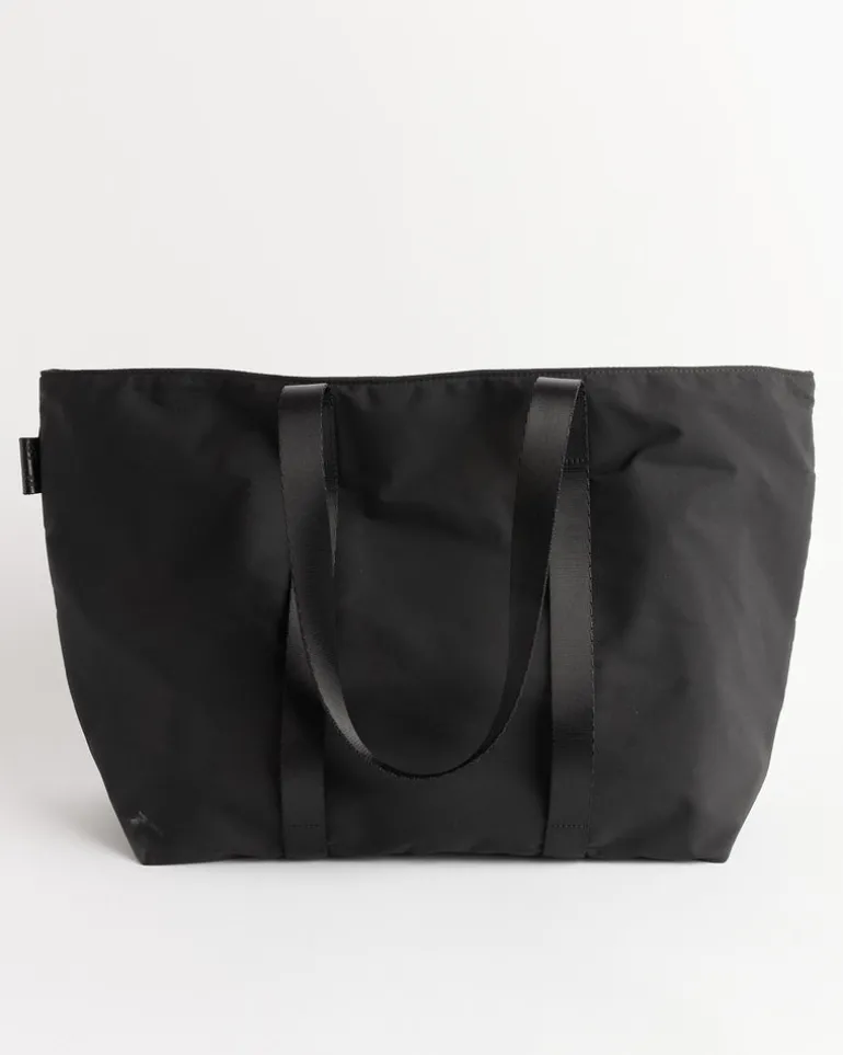 Gabardine Tote in Black
