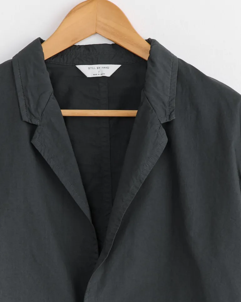 Garment Dye 2B Jacket in Green Charcoal