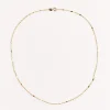Glitter Link Chain in 14k Yellow Gold