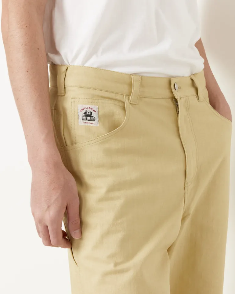 Herringbone Knolly Brook Trouser in Green