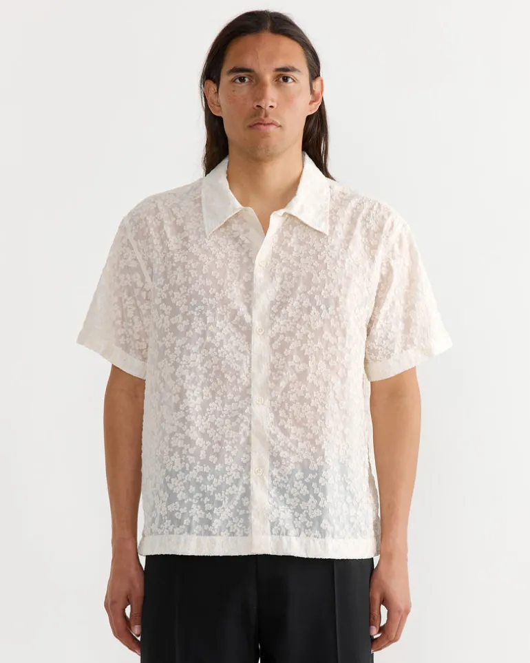 Holiday Shirt in Sheer Floral