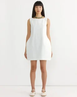 Hourglass Mini Dress in White