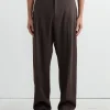 Jazz Pant Wool Gabardine in Brown Mélange