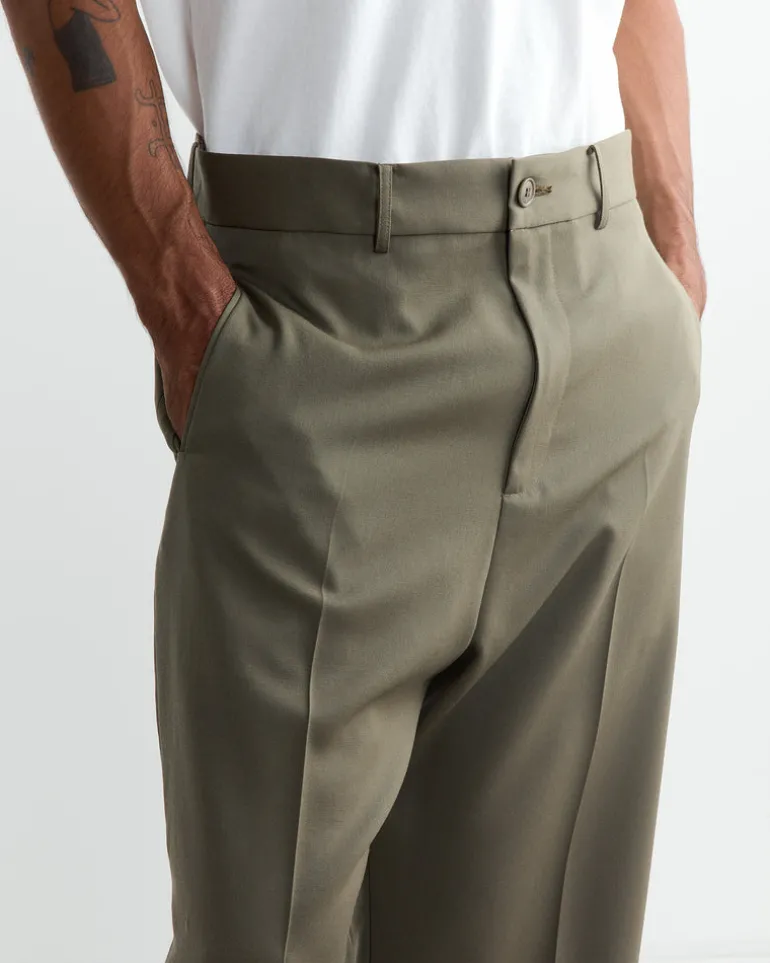 Jazz Pant Wool Gabardine in Sage