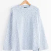 Jog Round Neck Sweater in White