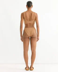 Juno Bikini in Metallic Cocoa