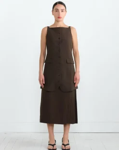 Kari Skirt in Dark Khaki