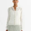Kiss Cardigan in White