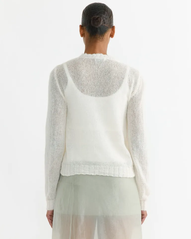 Kiss Cardigan in White
