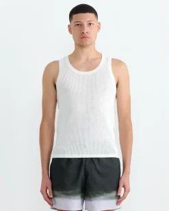 Knit Tank Top in White