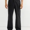 Kogai Pant in Silky Cotton Poplin Black