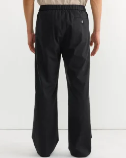 Kogai Pant in Silky Cotton Poplin Black