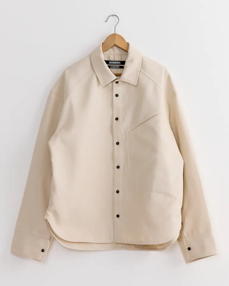 La Chemise Bateau Shirt in Light Beige