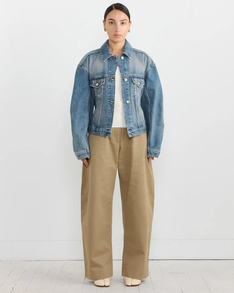La Veste De-Nimes Jacket in Blue/Tabac
