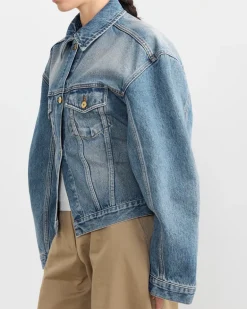 La Veste De-Nimes Jacket in Blue/Tabac