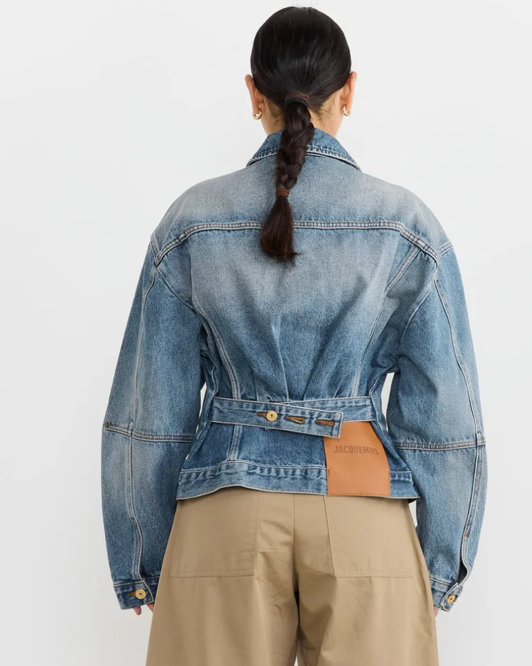 La Veste De-Nimes Jacket in Blue/Tabac