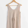 Laced Tank in Sisal