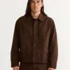 Lang Jacket in Cotton Twill Cacao