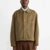 Lang Jacket in Cotton Twill Olive