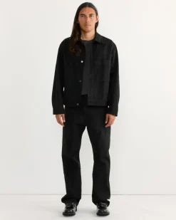 Lang Jacket in Cotton Twill Black