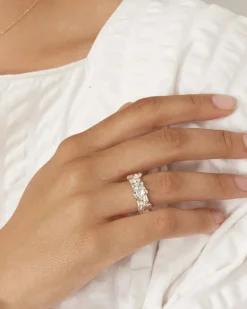 Lava Band Ring in Sterling Silver