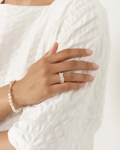 Lava Band Ring in Sterling Silver