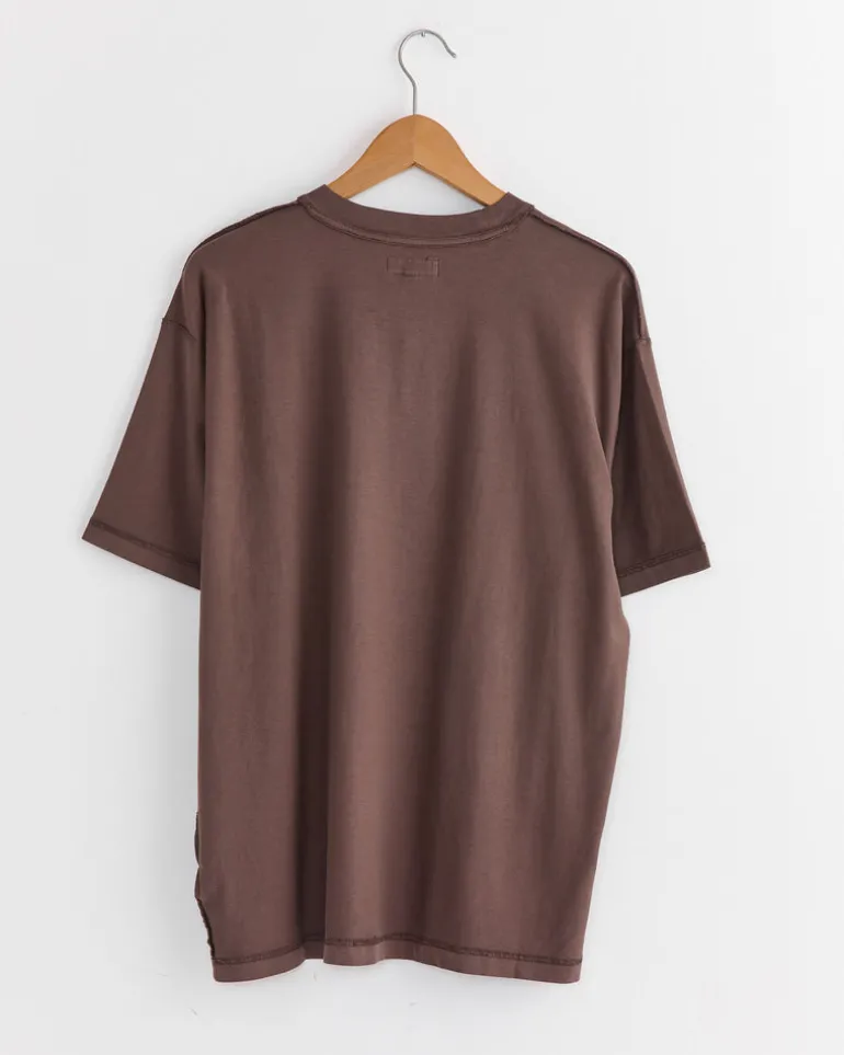 Lazy Tee in Faded Black