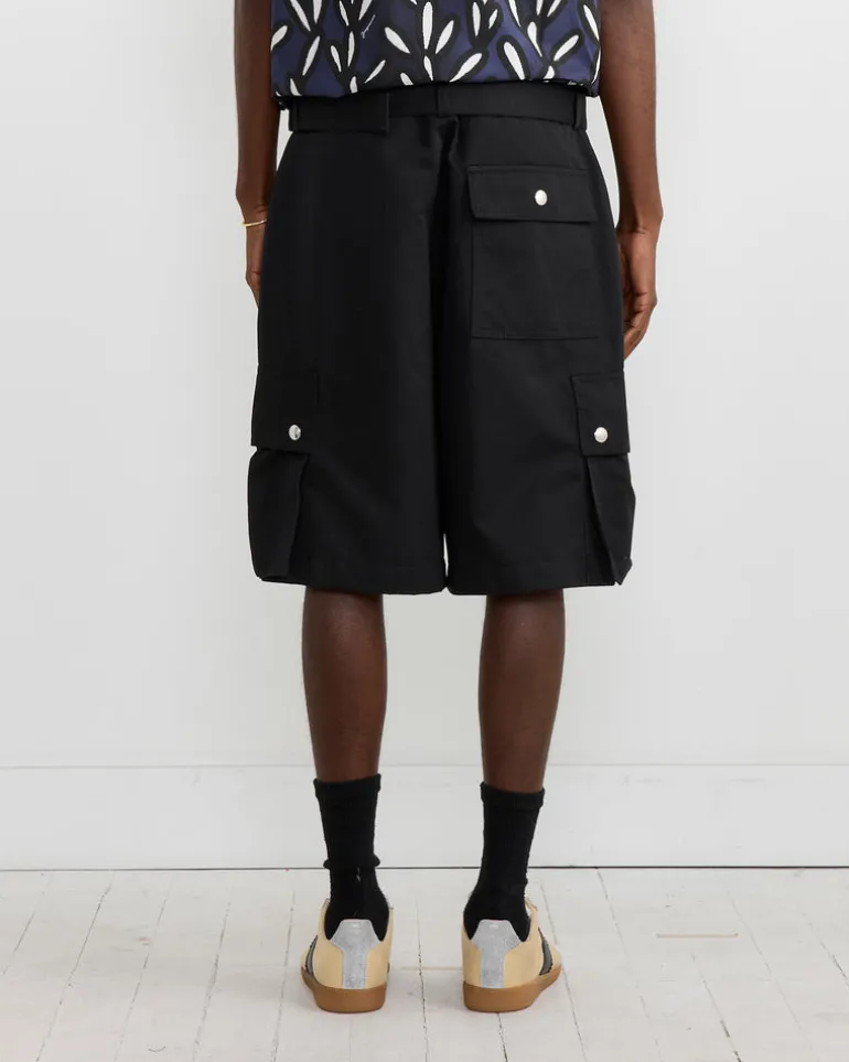 Le Cargo Bermuda Short in Black