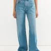 Le De-Nimes Large Pant in Blue/Tabac
