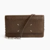 Leather Chain Wallet in Brown